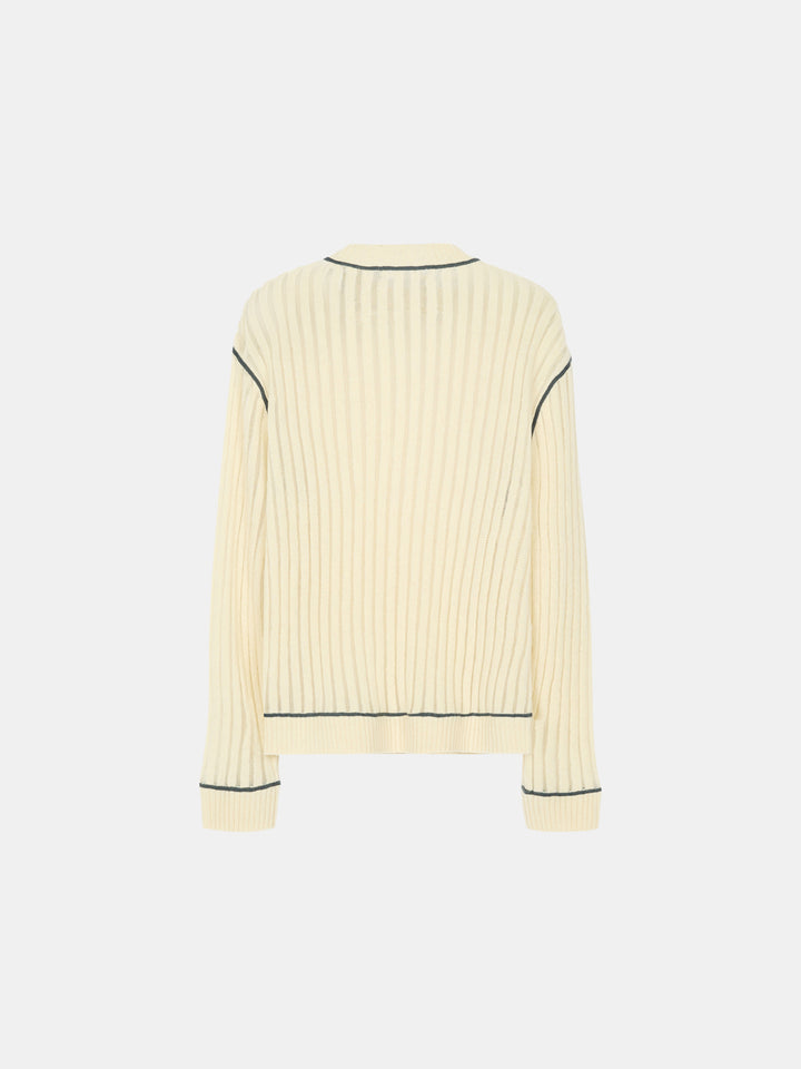 Translucent Knit Bone