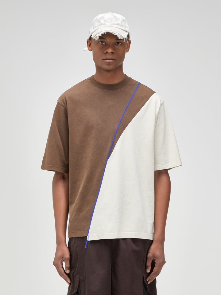 Spliced T-Shirt Rust