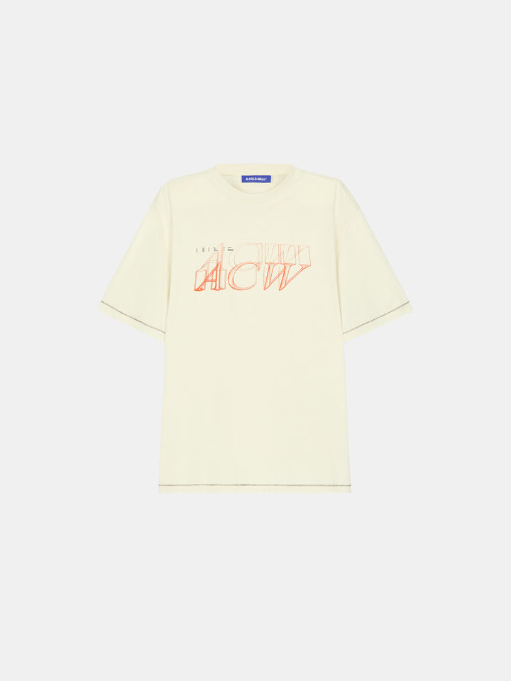 Serif T-Shirt Bone