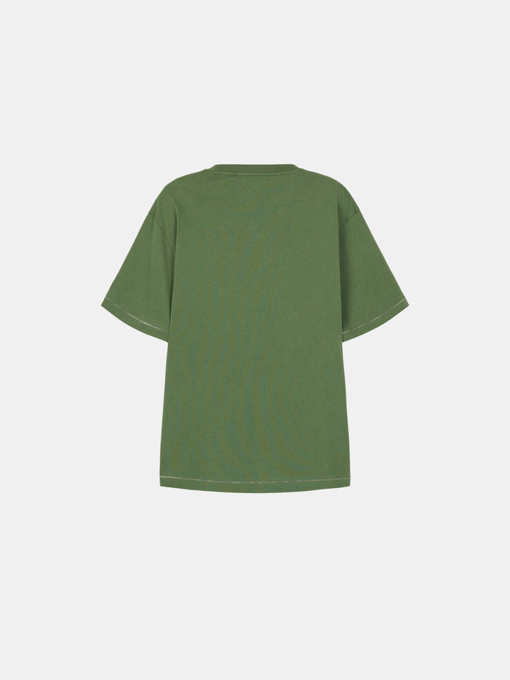 Serif T-Shirt Moss