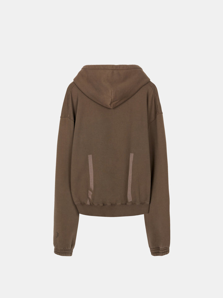 Laser Fade Hoodie Rust
