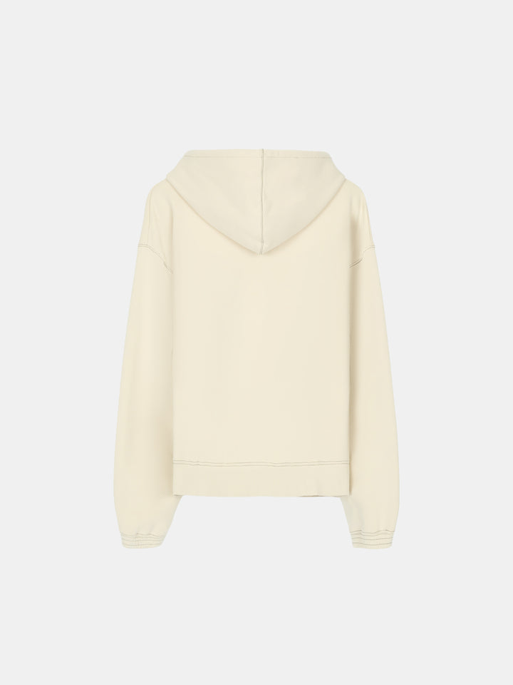 Millbank Zip Hoodie Bone
