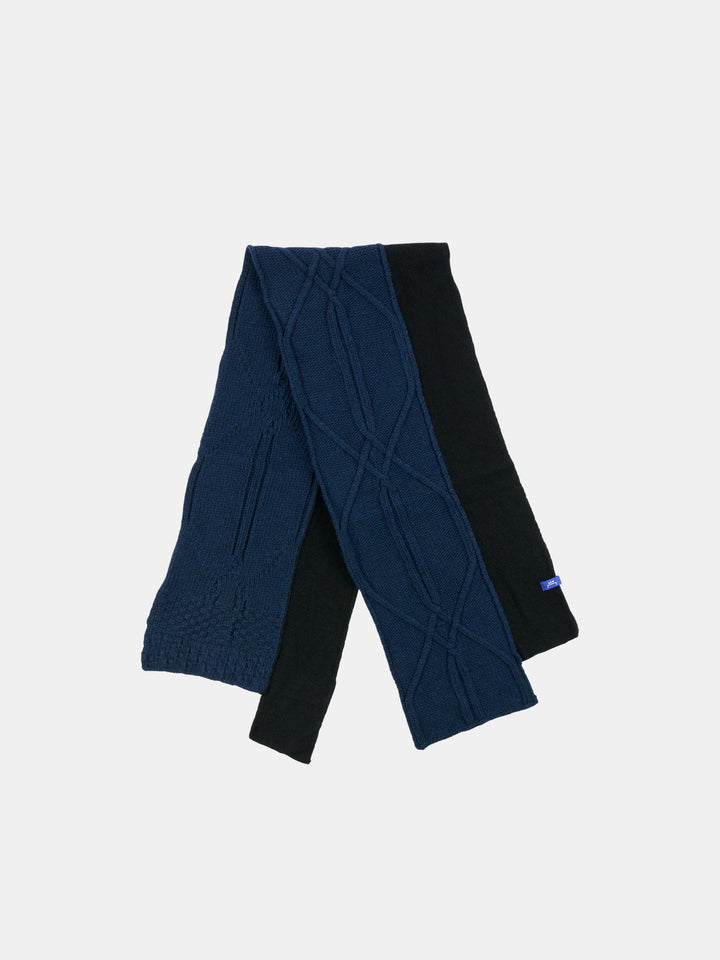 Ruptured Knit Scarf Midnight